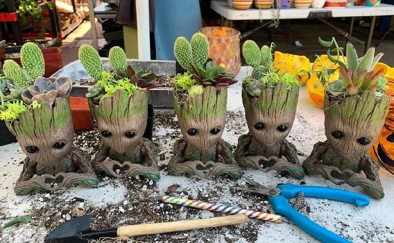 Baby Groot Flowerpots Micro-Plant Planter Gifts