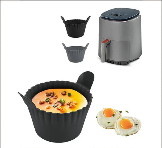 Air Fryer Silicone Egg Cup with non-stick surface for baking and boiling eggs in air fryers. Ideal for mess-free cooking and easy cleanup.
