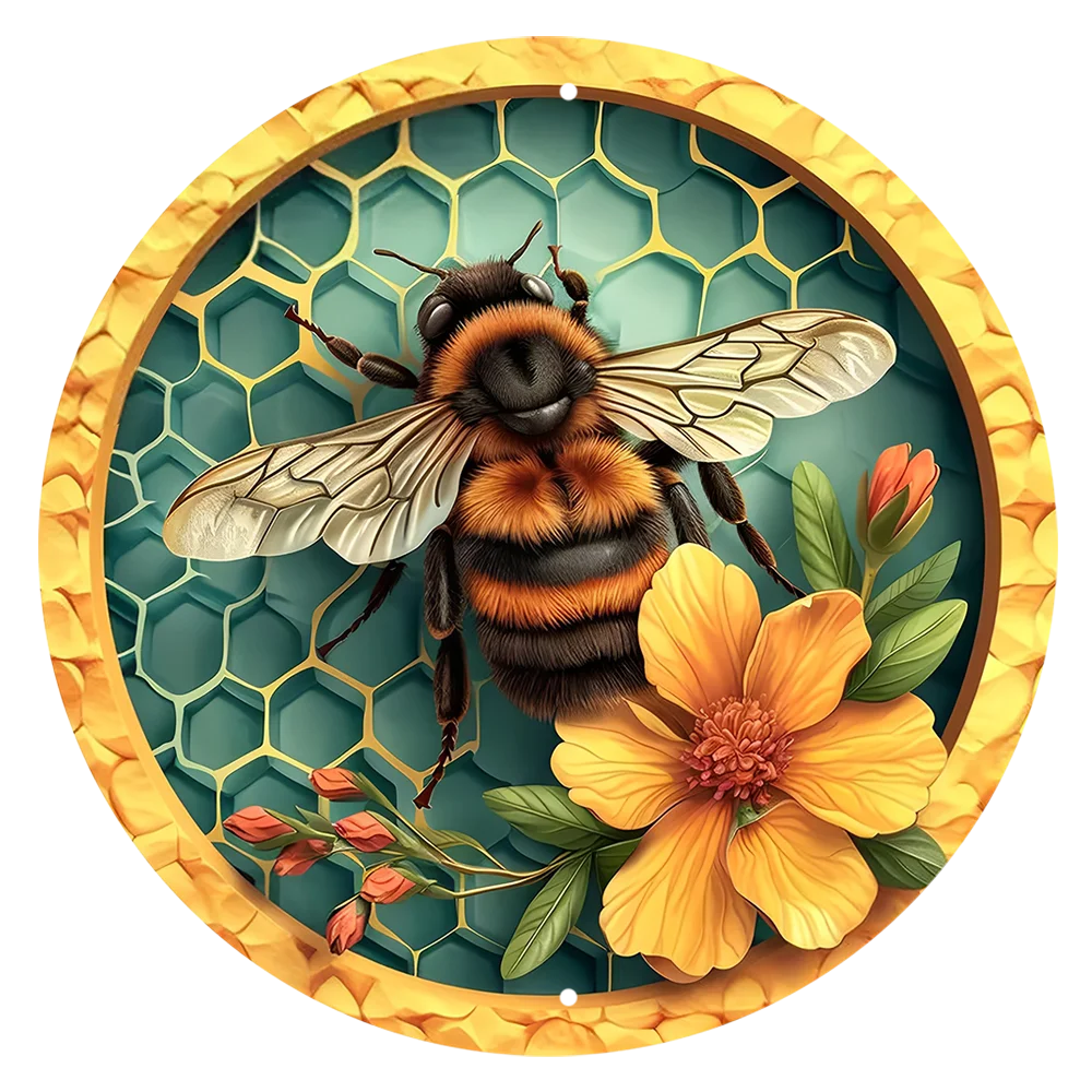 Sign Bee & Honeycomb Decorative Sings