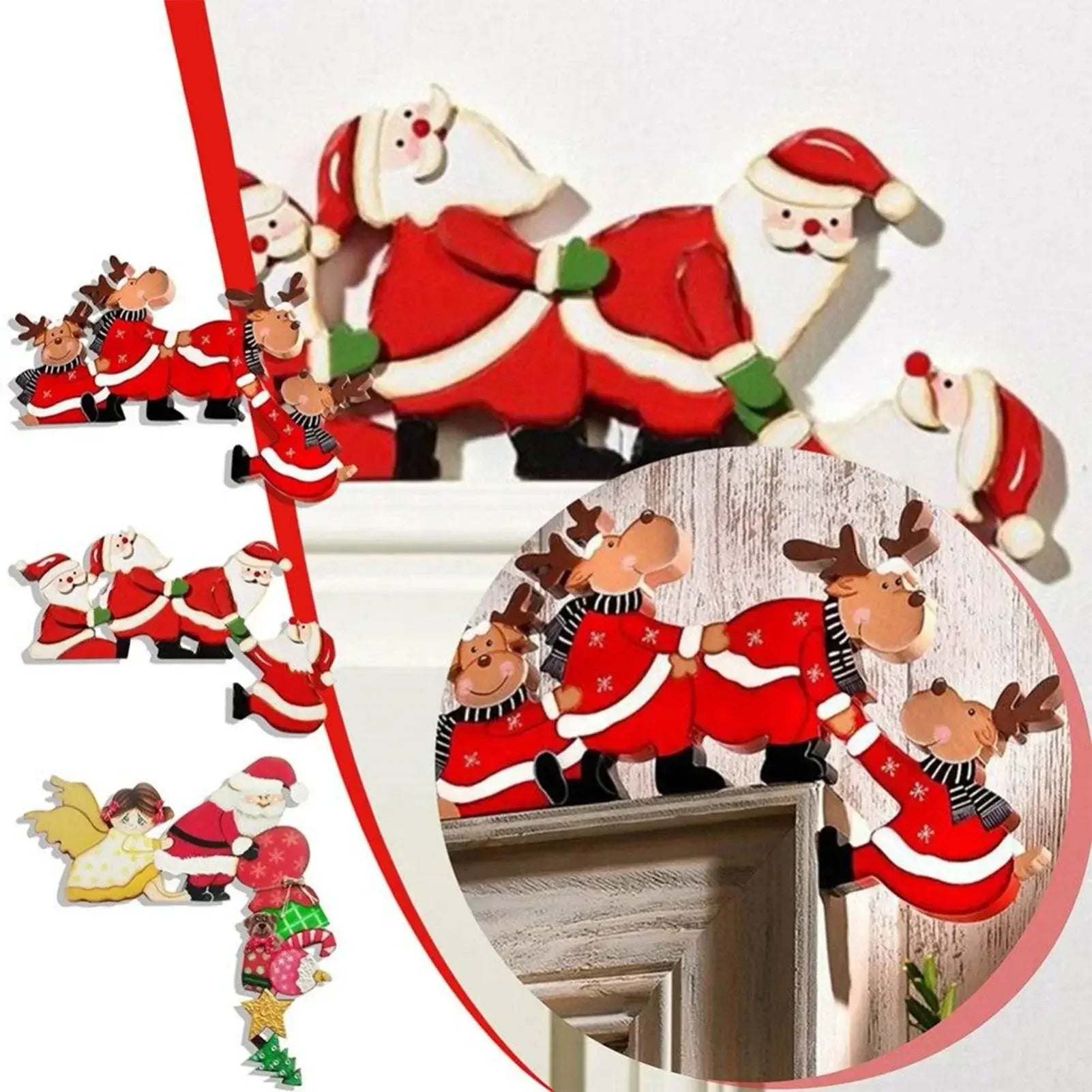 Christmas Door Wood Decoration