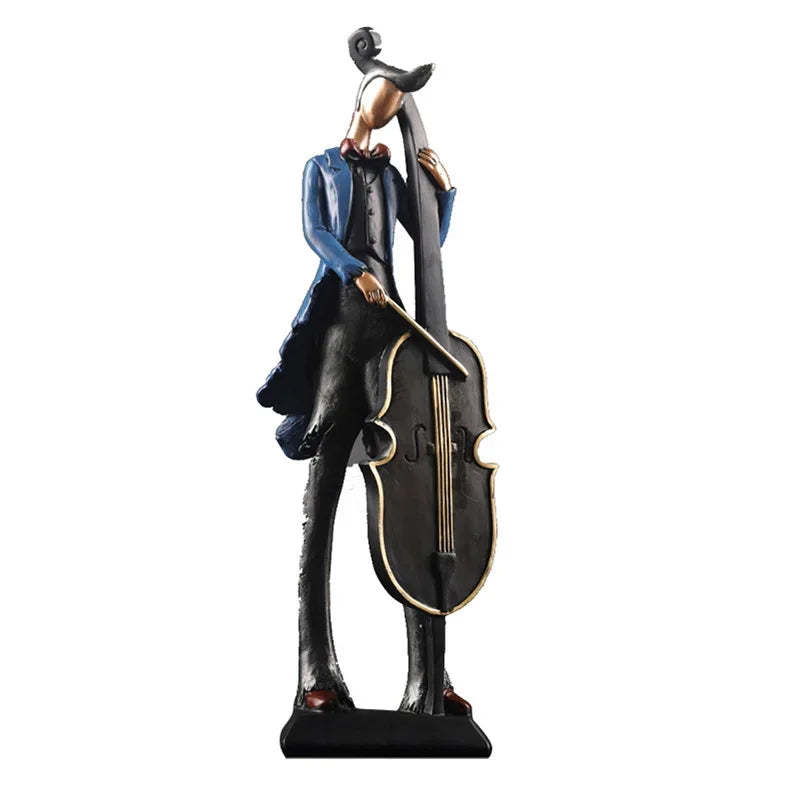 Vintage Musical Instrument Resin Figure