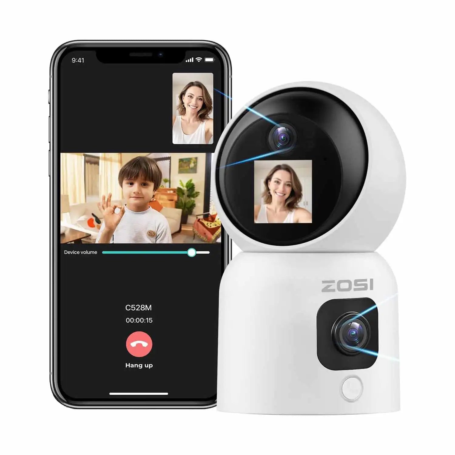 6MP 4MP Dual-Lens Indoor Security IP Camera