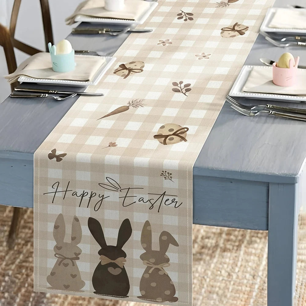 Easter Table Runner with Bunny & Eggs