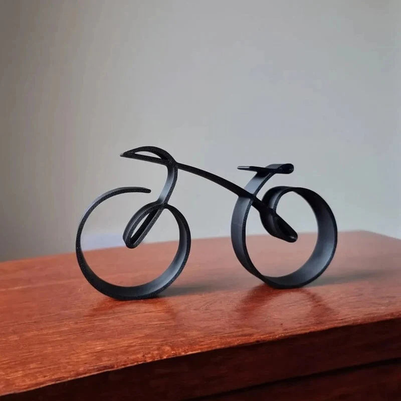 Acrylic Minimalistic Bicycle Sculpture