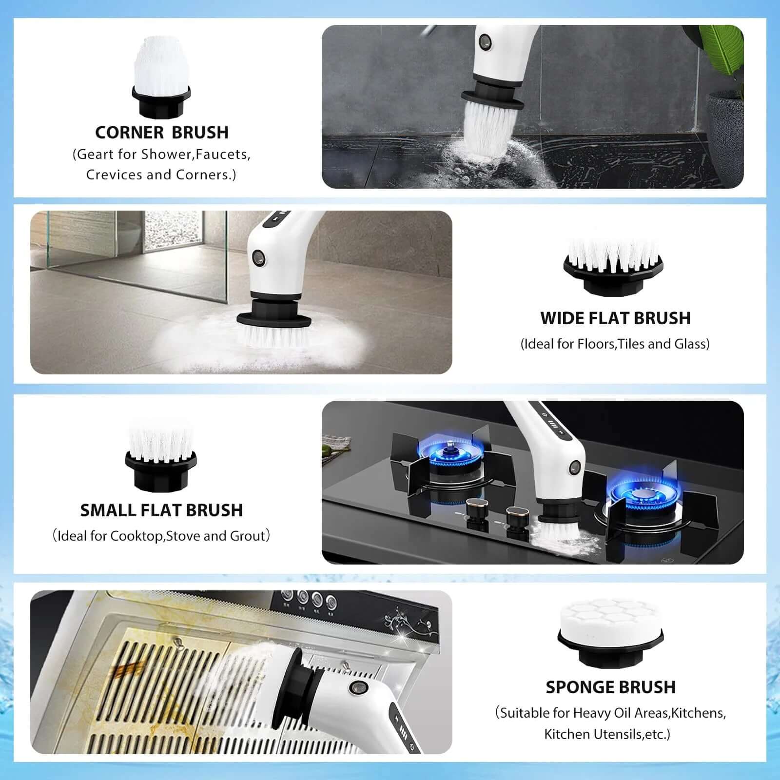 Transform Your Cleaning Game with the Flnelien Cordless Electric Spin Scrubber! 💪✨ 7 Brush Heads & 48" Extension Handle for Effortless Bathroom Cleaning! 🛁🧼 #CleanSmart #HomeHacks