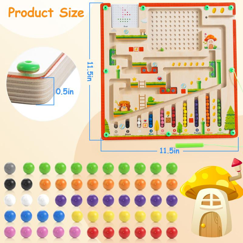 Magnetic Color and Number Maze