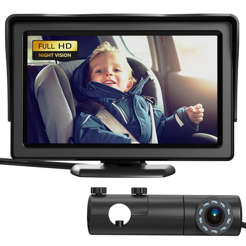 GROWNSY Baby Car Monitor 4.3'' HD Display with Night Vision Feature