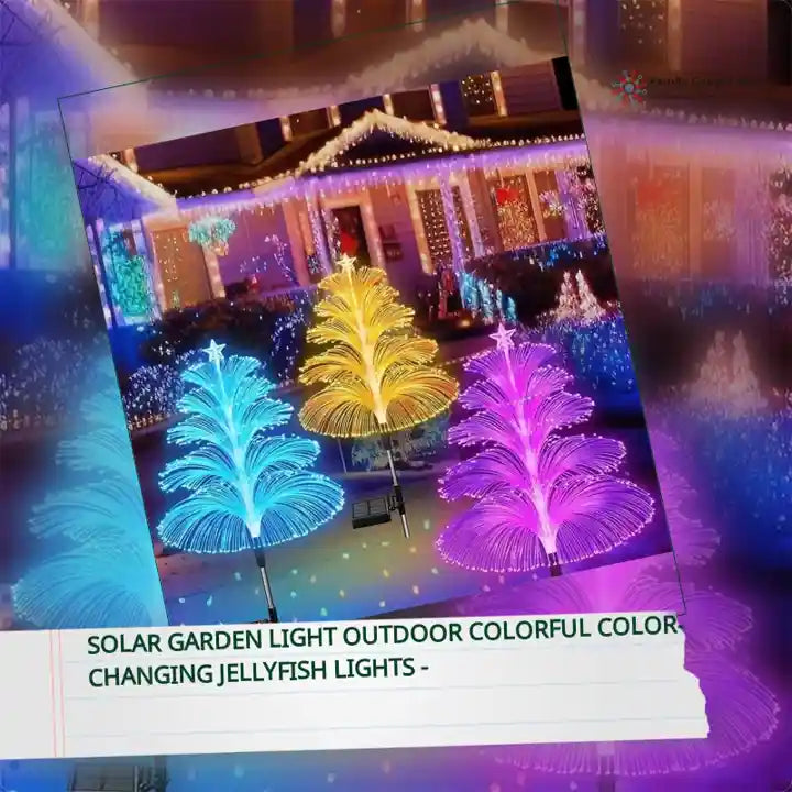 Solar Garden Light Outdoor Colorful Color-changing Jellyfish Lights - by@Outfy