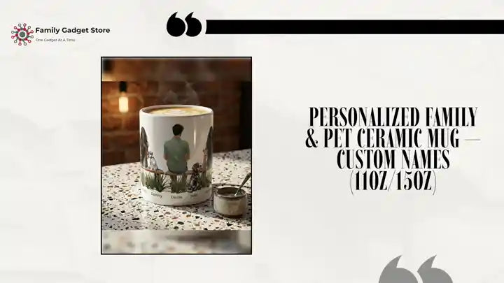 Personalized Family &amp; Pet Ceramic Mug &mdash; Custom Names (11oz/15oz) by@Outfy