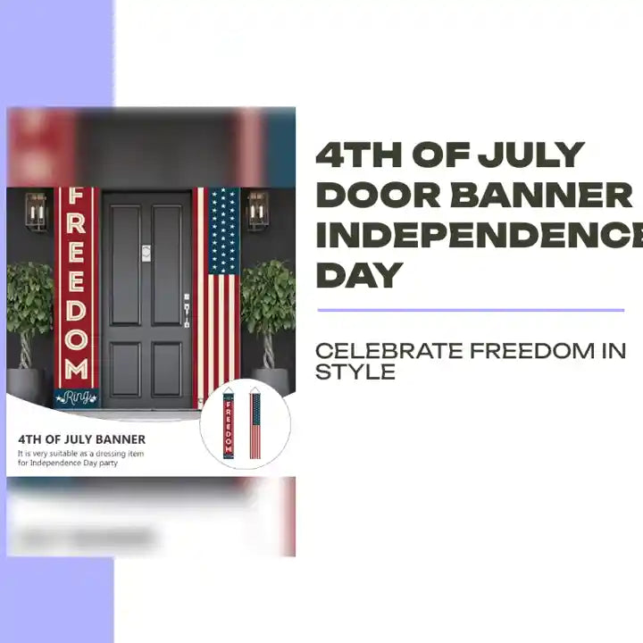 4th of July Door Banner Independence Day by@Outfy