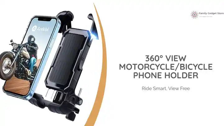 360&deg; View Motorcycle/Bicycle Phone Holder by@Outfy