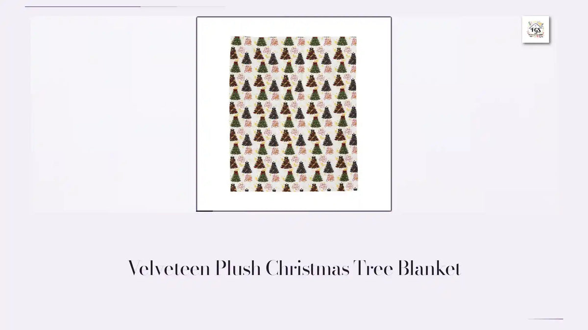 Velveteen Plush Christmas Tree Blanket by@Outfy