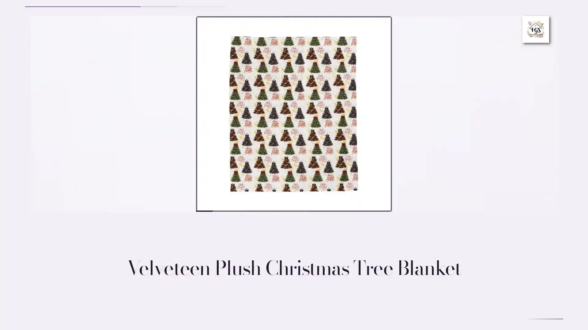 Velveteen Plush Christmas Tree Blanket by@Outfy