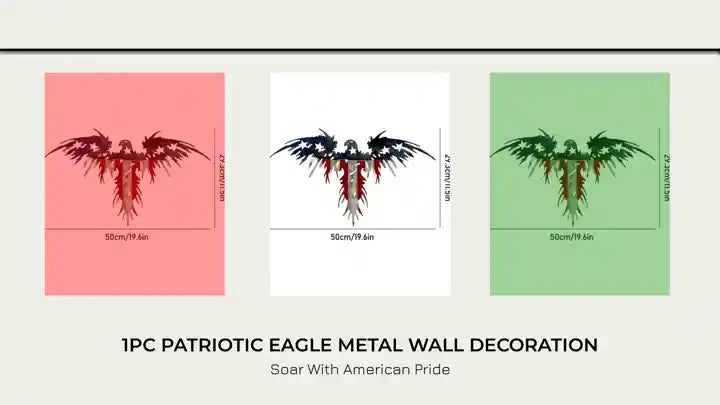1pc Patriotic Eagle Metal Wall Decoration by@Outfy