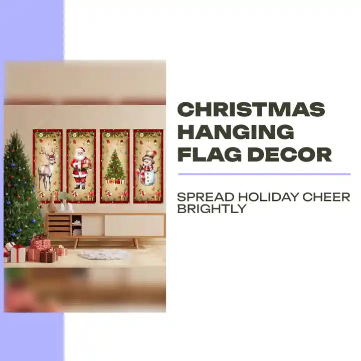 Christmas Hanging Flag Decor by@Outfy