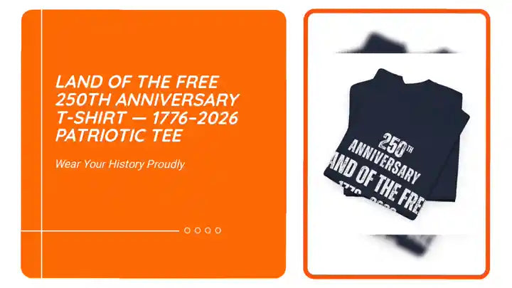 Land of the Free 250th Anniversary T-Shirt &mdash; 1776&ndash;2026 Patriotic Tee by@Outfy