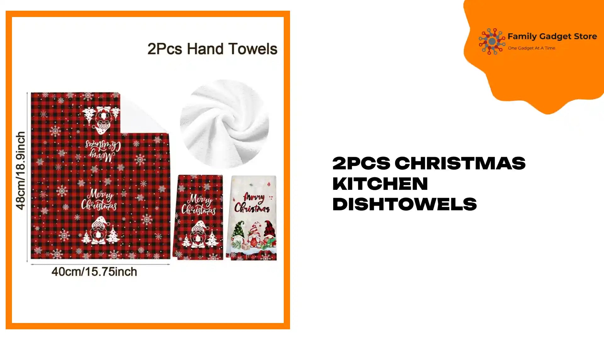 2pcs Christmas Kitchen Dishtowels by@Outfy