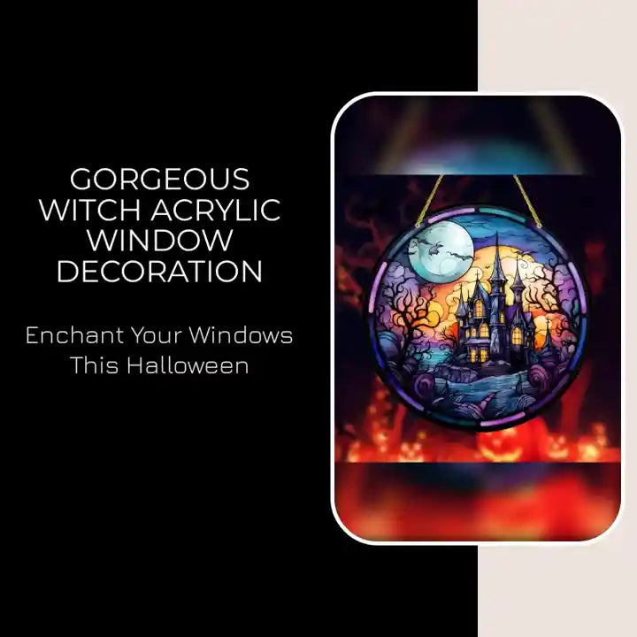 Gorgeous Witch Acrylic Window Decoration by@Outfy
