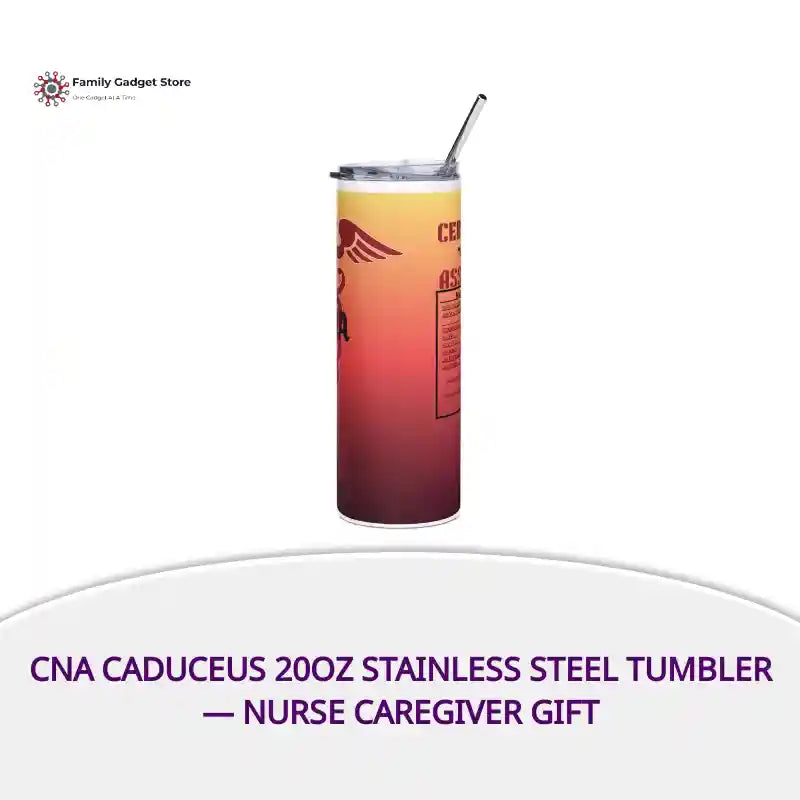 CNA Caduceus 20oz Stainless Steel Tumbler &mdash; Nurse Caregiver Gift by@Outfy