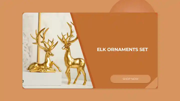 Elk Ornaments Set by@Outfy