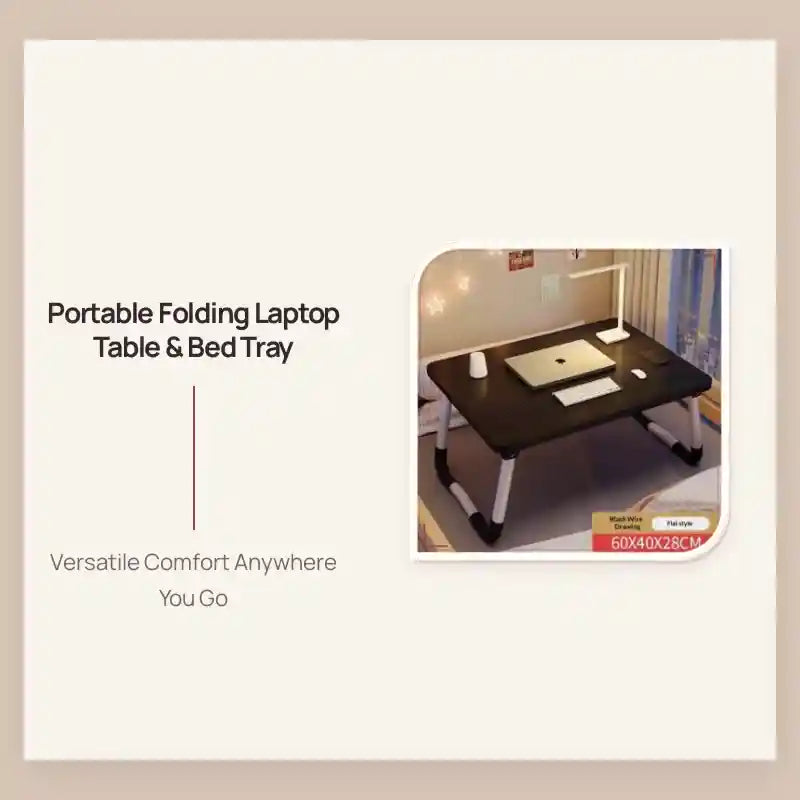 Portable Folding Laptop Table &amp; Bed Tray by@Outfy