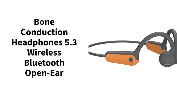 Bone Conduction Headphones 5.3 Wireless Bluetooth Open-Ear by@Outfy