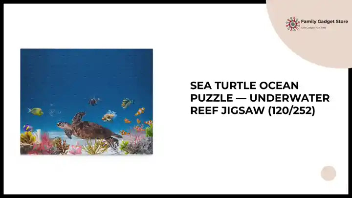 Sea Turtle Ocean Puzzle &mdash; Underwater Reef Jigsaw (120/252) by@Outfy