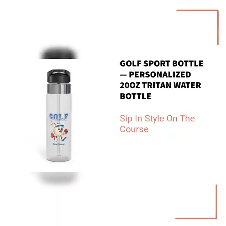 Golf Sport Bottle &mdash; Personalized 20oz Tritan Water Bottle by@Outfy