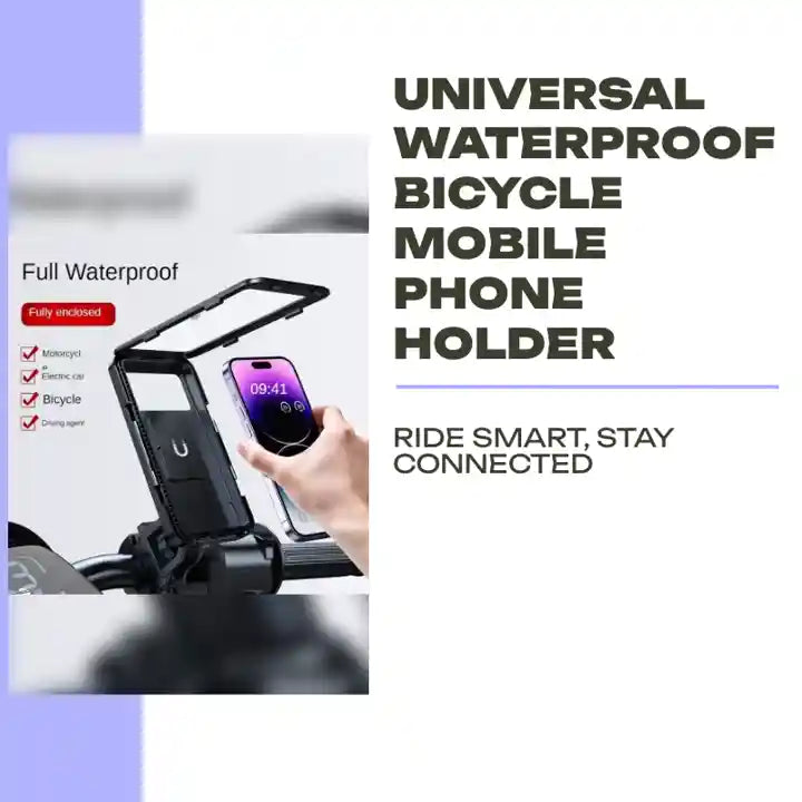 Universal Waterproof Bicycle Mobile Phone Holder by@Outfy