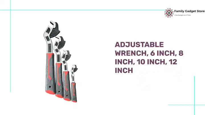 Adjustable Wrench, 6 Inch, 8 Inch, 10 Inch, 12 Inch by@Outfy