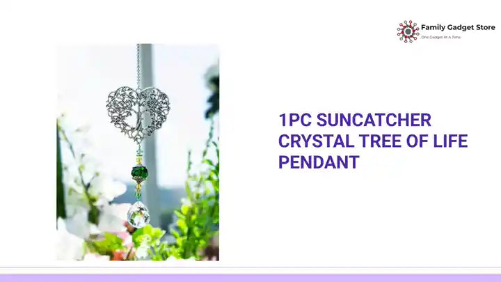 1pc Suncatcher Crystal Tree of Life Pendant by@Outfy