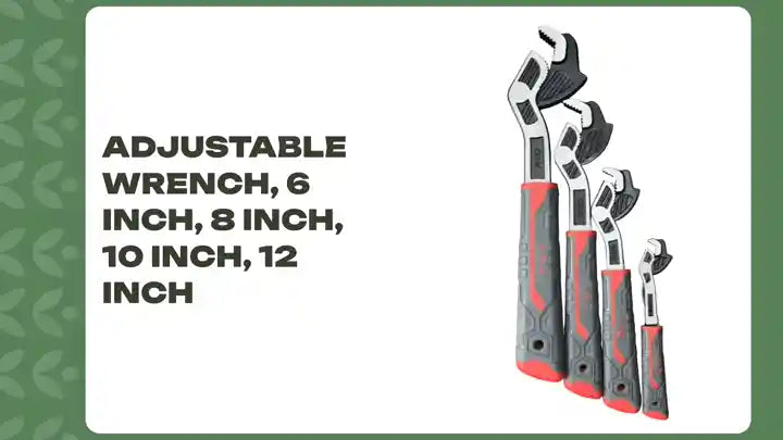 Adjustable Wrench, 6 Inch, 8 Inch, 10 Inch, 12 Inch by@Outfy