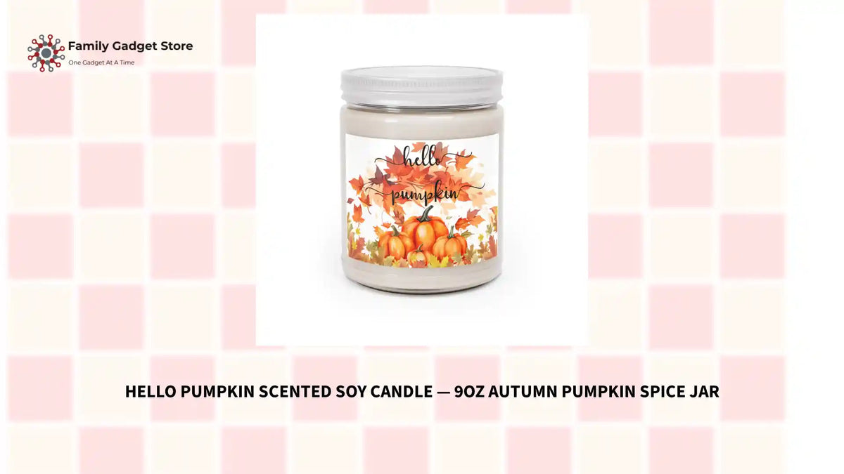 Hello Pumpkin Scented Soy Candle &mdash; 9oz Autumn Pumpkin Spice Jar by@Outfy