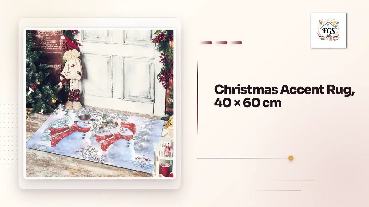 Christmas Accent Rug, 40 &times; 60 cm by@Outfy