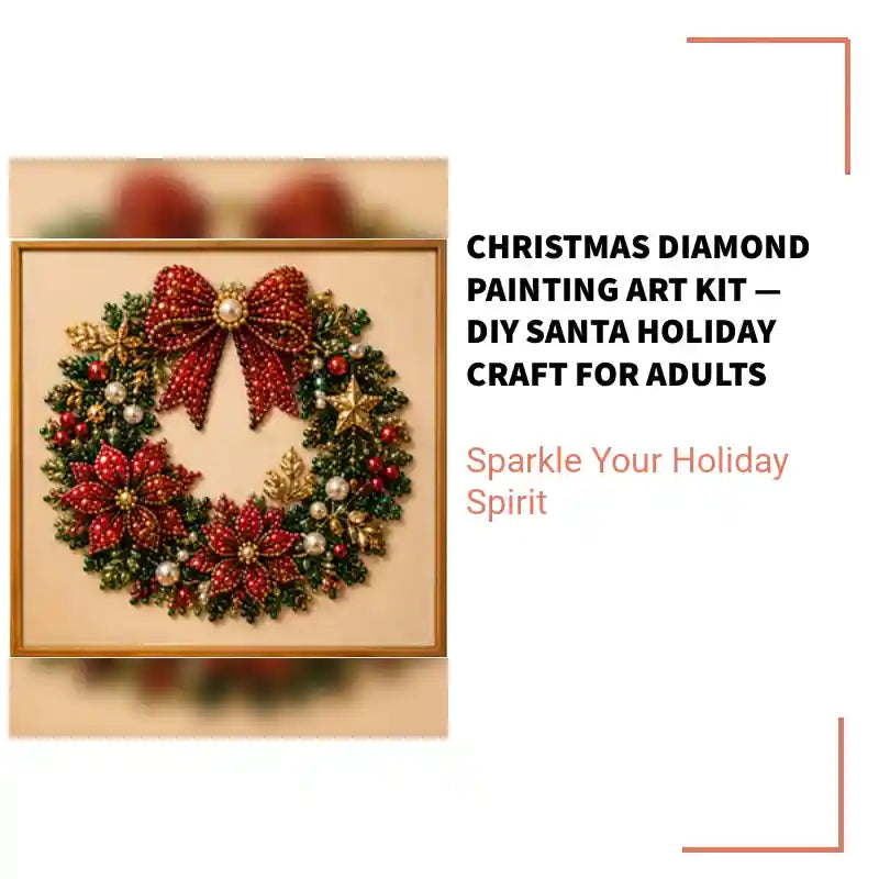 Christmas Diamond Painting Art Kit &mdash; DIY Santa Holiday Craft for Adults by@Outfy
