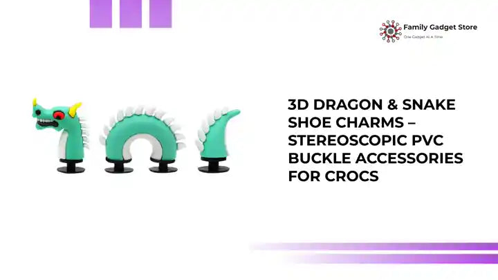 3D Dragon &amp; Snake Shoe Charms &ndash; Stereoscopic PVC Buckle Accessories for Crocs by@Outfy