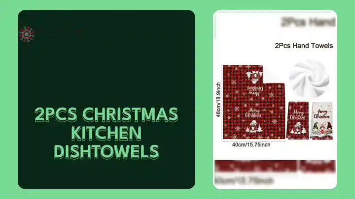 2pcs Christmas Kitchen Dishtowels by@Outfy