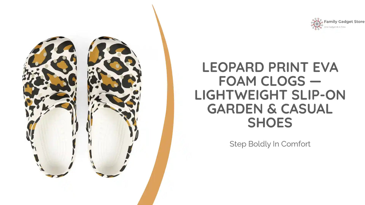 Leopard Print EVA Foam Clogs &mdash; Lightweight Slip-On Garden &amp; Casual Shoes by@Outfy