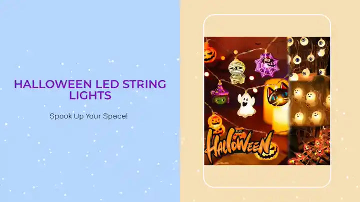 Halloween LED String Lights by@Outfy