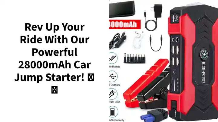 Rev up your ride with our powerful 28000mAh Car Jump Starter! 🚗💨 by@Outfy