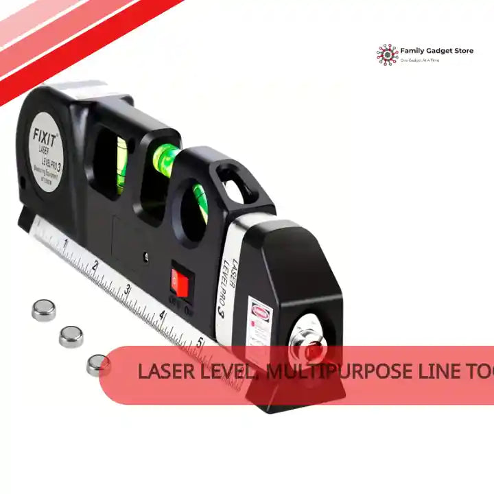 Laser Level, Multipurpose Line Tool and Tripod Standard Cross Line Laser Leveler by@Outfy