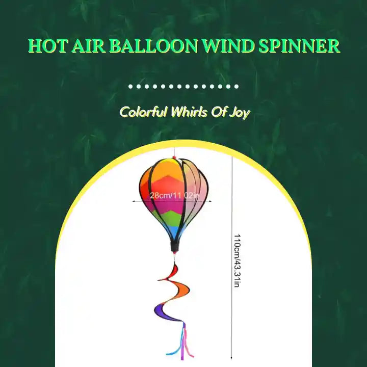 Hot Air Balloon Wind Spinner by@Outfy