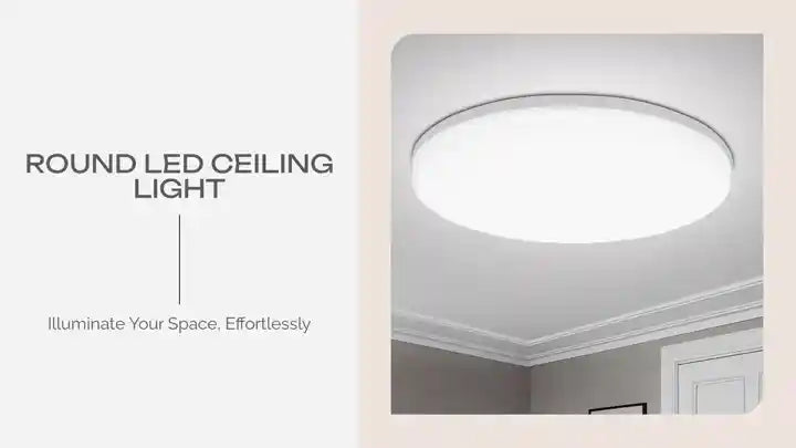 Round LED Ceiling Light by@Outfy