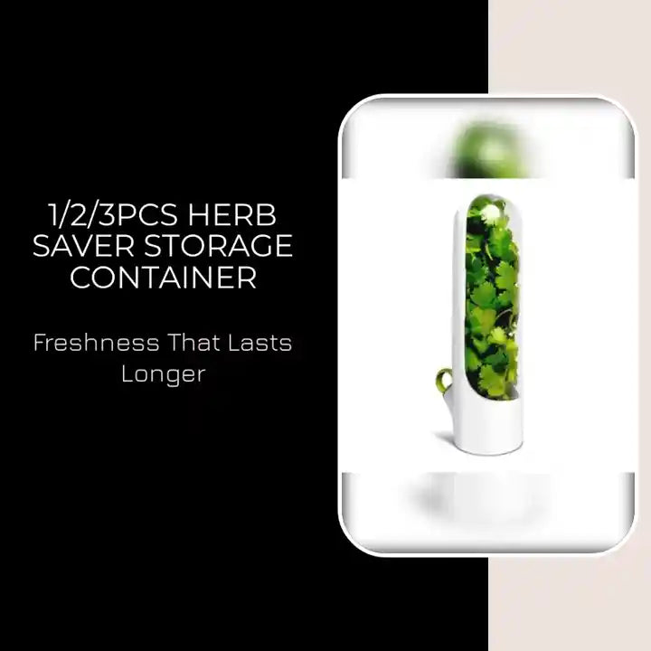 1/2/3PCS Herb Saver Storage Container by@Outfy