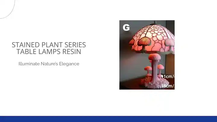 Stained Plant Series Table Lamps Resin by@Outfy