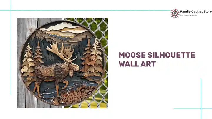 Moose Silhouette Wall Art by@Outfy