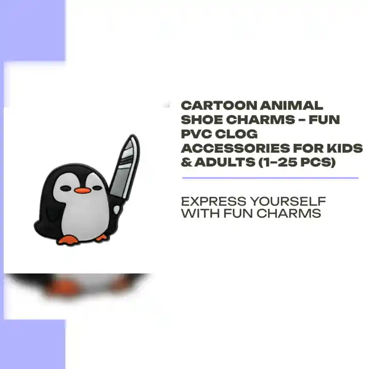 Cartoon Animal Shoe Charms &ndash; Fun PVC Clog Accessories for Kids & Adults (1&ndash;25 pcs) by@Outfy