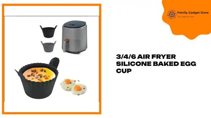 3/4/6 Air Fryer Silicone Baked Egg Cup by@Outfy
