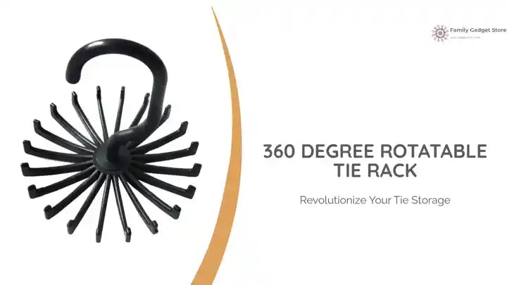360 Degree Rotatable Tie Rack by@Outfy