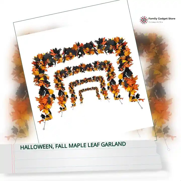 Halloween, Fall Maple Leaf Garland by@Outfy